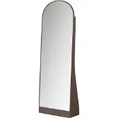 Woood Solari passpiegel - hout hoogglans donkerbruin [fsc] (175x60x26 cm)