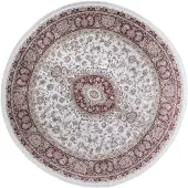 Muratap Star rond klassiek oosters vloerkleed wasbaar rood- 200 cm rond