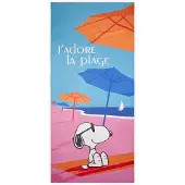 Codello Peanuts microvezel handdoek met Snoopy strandmotief