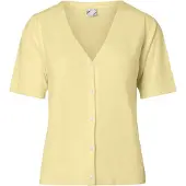 Pieces Gebreid vest 'PCNora' geel