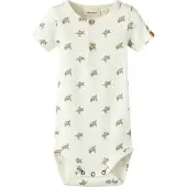 Lil´ Atelier Rompertje/body kaki / olijfgroen / wolwit