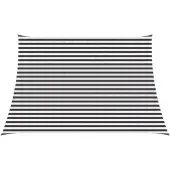 vidaXL Zonneschaduwzeil Antraciet en Wit 4 / 5 x 3 m HDPE