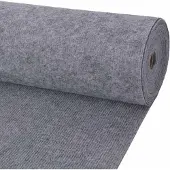 vidaXL Tapijt Grijs 1,2 x 15 m Polyester