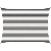 vidaXL Zonneschaduwzeil 5 x 7 m HDPE Rechthoekig Lichtgrijs en wit