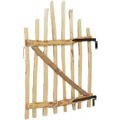 vidaXL Gebogen hekpoort 100 x 120 cm Geïmpregneerd Hazelhout Naturel