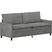 vidaXL Bank Donkergrijs 196 x 81 x 87,5 cm Fluweel