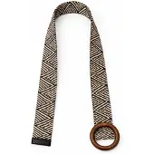 HS Riem - In 10+ Kleuren - Effen met Houten Gesp