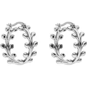 Purelei Oorbellen 'Tiny Leaf' zilver