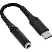 InLine USB-C audio-adapter naar 3,5 mm aansluiting, DAC, 15 cm