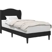 vidaXL Bedframe met hoofdeinde Zwart 90 x 190 cm Kunstleer