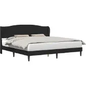 vidaXL Bedframe met hoofdeinde Zwart 180 x 200 cm Kunstleer