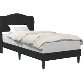 vidaXL Bedframe met hoofdeinde Zwart 90 x 200 cm Fluweel