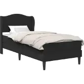 vidaXL Bedframe met hoofdeinde Zwart 90 x 190 cm Kunstleer