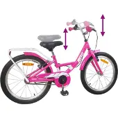 vidaXL Kinderfiets 18 Inch voor 5-7 jaar oud Roze