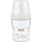 Nuk Babyfles Glas Perfect Match Regenboog 120ML 0+mnd