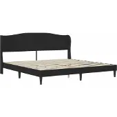 vidaXL Bedframe met matras Zwart 180 x 200 cm Kunstleer