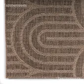 Muratap Sahara japandi rond buitenkleed jute-look weerbestendig vloerkleed 240 cm