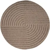 Muratap Sahara japandi rond buitenkleed jute-look weerbestendig vloerkleed 200 cm