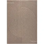 Muratap Sahara japandi buitenkleed jute-look weerbestendig vloerkleed zwart-