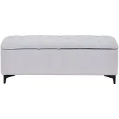 Vente-unique Bank met opbergruimte - Stof - Beige - SABILO