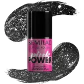 Semilac Zwarte Opal #A705 - Hybride Nagellak - Glitters, 7 ml