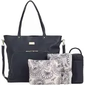 Isoki Nappy Tote luiertas toorak black