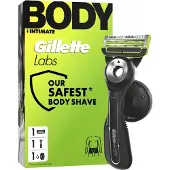 Gillette GilletteLabs Body + Intimate Scheermes met magnetische hanger - 1 handgreep - 1 scheermesje