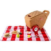 Step2 My First Picnic Basket Speelgoed | Picknickmand met wieltjes en handvat – inclusief 30-delige accessoireset / picknickkleed – vanaf 1,5 jaar