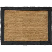 vidaXL Vloerkleden Donkergrijs 140 x 200 cm Jute