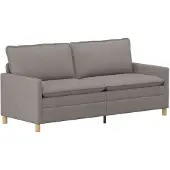 vidaXL Bank Taupe 196 x 81 x 87,5 cm Stof