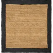 vidaXL Vloerkleden Donkergrijs 300 x 300 cm Jute