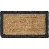 vidaXL Vloerkleden Donkergrijs 100 x 200 cm Jute