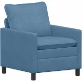 vidaXL Bank Blauw 76 x 81 x 87,5 cm Stof