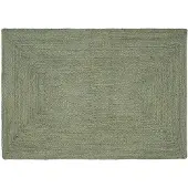 vidaXL Vloerkleden Rechthoekig Olijfgroen 120 x 170 cm Jute