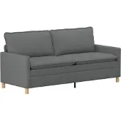 vidaXL Bank Donkergrijs 196 x 81 x 87,5 cm Stof
