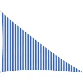 vidaXL Zonneschaduwzeil Blauw en Wit 3 x 4 x 5 m HDPE