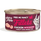 Edgard & Cooper 24x Kattenvoer Fillets Kip & Garnaal 70 gr