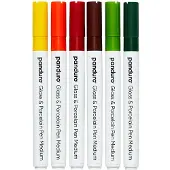 Panduro Glas- en porseleinstiften set - 6 stuks