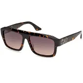GCDS Zonnebril GD0075 56/14/145 Donker havana Voorzijde acetaat UNISEX GD0075
