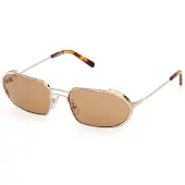 GCDS Zonnebril GD0078 60/18/140 Glanzend lichtgoud Gelakt metaal UNISEX GD0078
