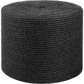 vidaXL Jute Touw 60 mm 500 m Zwart 100% Tossa jute