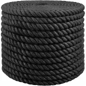vidaXL Jute Touw 20 mm Zwart 100% Tossa jute