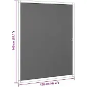 vidaXL Insectenscherm voor ramen Bruin 120 x 140 cm