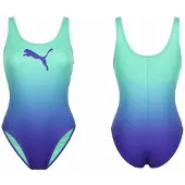 Puma swimsuit, women mint-purple, maat S