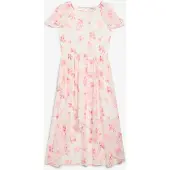 Bonprix Chiffon jurk van gestructureerde crinkle maat 134