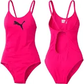 Puma crossback swimsuit, badpak, women, pink, maat S