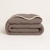 Y-NOT – Dekbed Zonder Overtrek 240x200 – Soft Fleece – All Season – Zacht & Wasbaar – Taupe