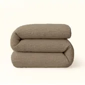 Y-NOT – Dekbed Zonder Overtrek 140x200 – Micro Mousseline – All Year Dekbed – Zacht & Wasbaar – Taupe