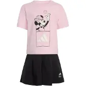Adidas Trainingspak 'Disney Minnie Maus' rosa / zwart / wit