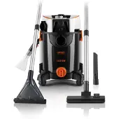 Haeger Ultra Clean Tapijtreiniger - Krachtig 4 in 1 - Nat En Droog Stofzuiger - 1400W - Vlekkenreiniger - Zetelreiniger - Meubelreiniger - Bankreiniger - Zwart